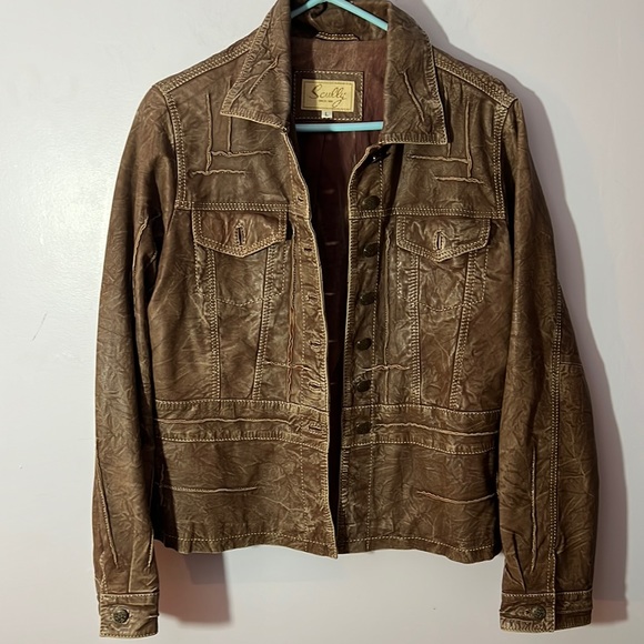 Scully Jackets & Coats Vintage Scully Weathered Leather Jacket Like
